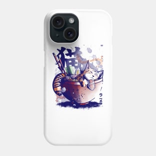 Cat sleeping Ramen Phone Case