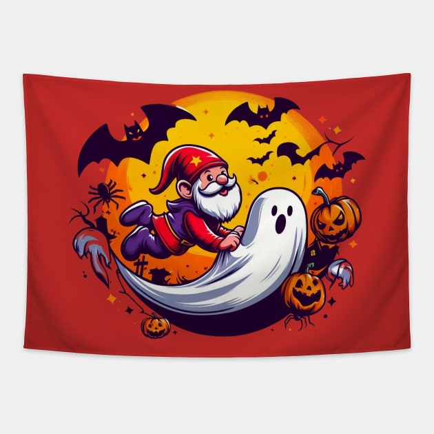 Halloween Gnome Tapestry by BukovskyART