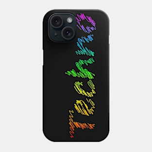 Techno rainbow Phone Case