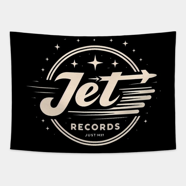 JET RECORDS // Music Fan art Tapestry by Trendsdk