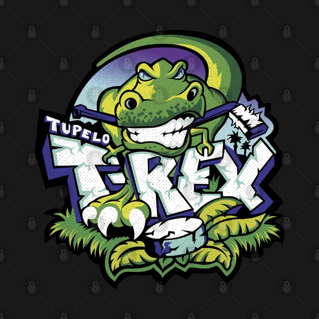 Vintage Tupelo T-Rex Hockey 1998 by LocalZonly