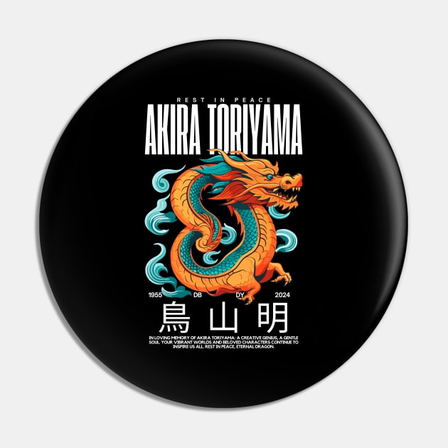 AKIRA TORIYAMA 1955 - 2024 RIP Pin by Lolane