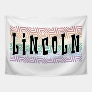 LGBTQ PATTERN AMERICA LINCOLN Tapestry