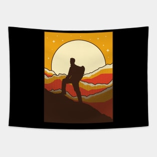 Mountain Hiker Tapestry