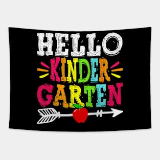 Hello Kindergarten Teacher Funny Back To School Student Gift Tapestry