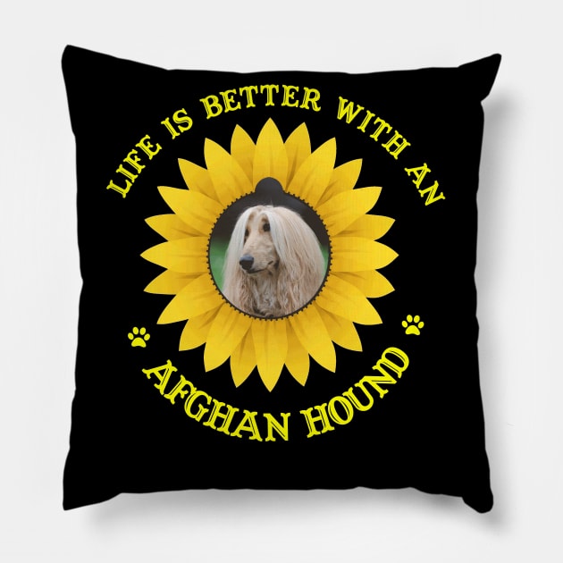 Afghan Hound Lovers Pillow by bienvaem