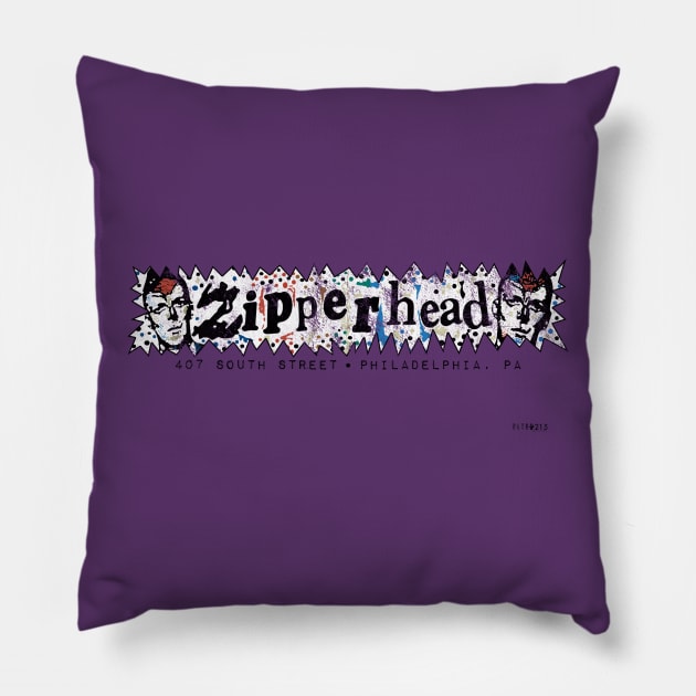 Zipperhead! Pillow by Retro302