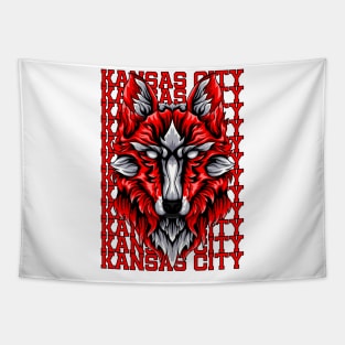 kansas city football Tapestry