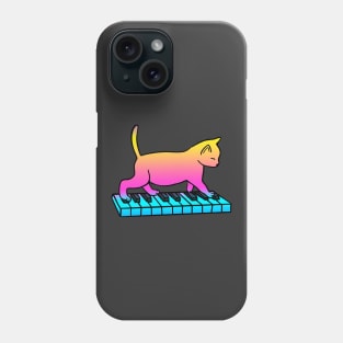 Cat Playing Piano Phone Case