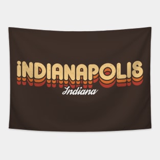 Retro Indianapolis Indiana Tapestry