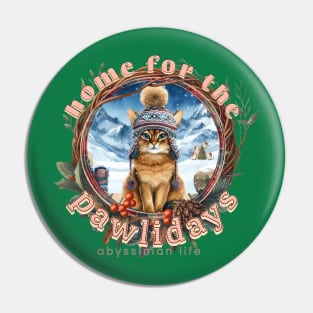 Home For The Holidays Beanie Abyssinian Life 28A Pin