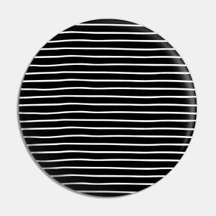 Black & White Handdrawn Stripe Pin