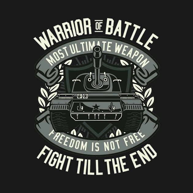 Warrior Of Battle, Vintage Retro Classic by CoApparel