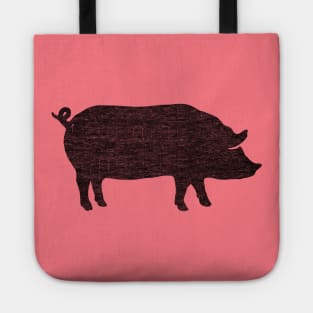 Pig Silhouette Tote