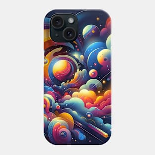 Cosmic symphony: A dance of nebulas Phone Case