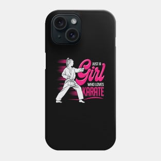 Just A Girl Who Loves Karate Phone Case