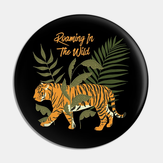 Roaming In The Wild - Tiger Pin by Animal Specials