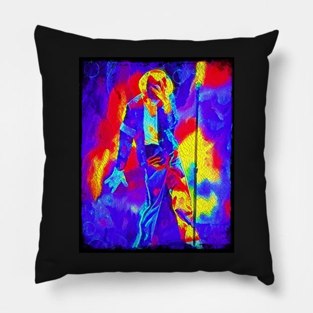 The King of Pop - Mosaic - Colorful Pillow by Fenay-Designs