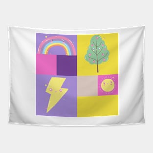 Abstract cute summer Tapestry