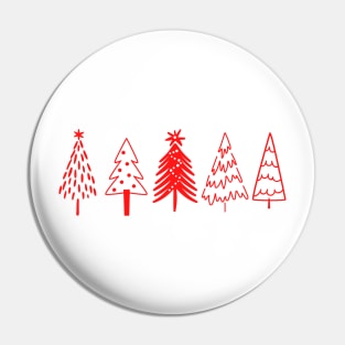 Christmas Tree Minimalist Enthusiast Pin