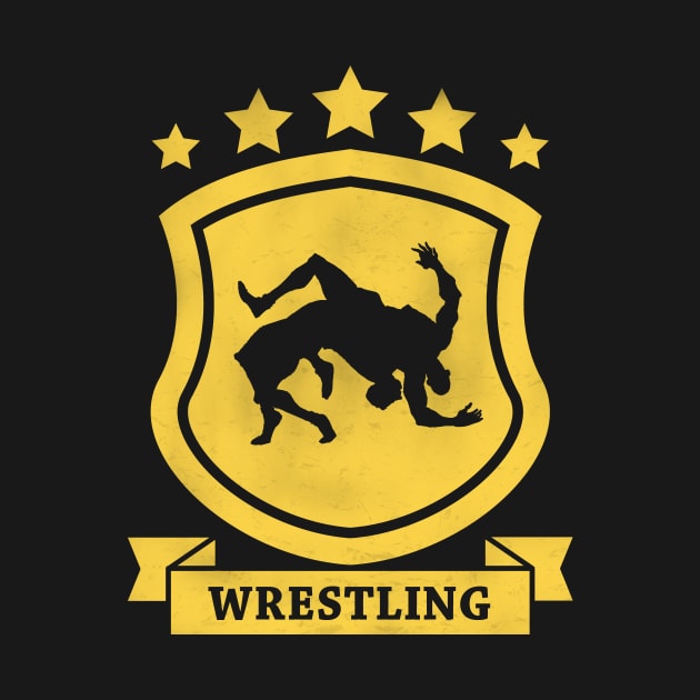 Wrestling - Weathered Emblem by Underground Cargo