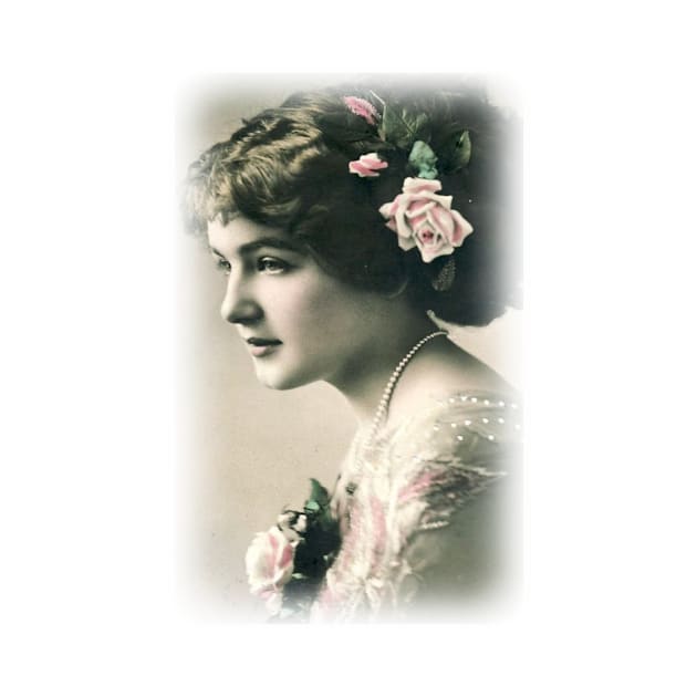 Vintage Woman Antique Photo Art by PaperMoonGifts