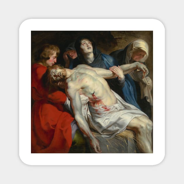 The Entombment by Peter Paul Rubens Magnet by Classic Art Stall