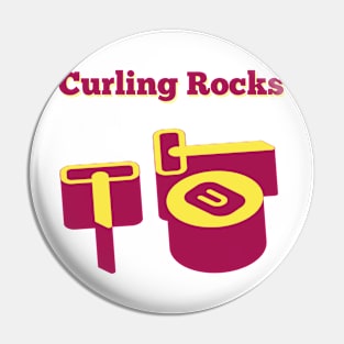 Curling rocks Pin