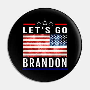 Let's Go Brandon Us flag Pin