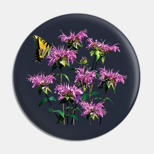 Bee Balm - Tiger Swallowtail on Bee Balm Pin