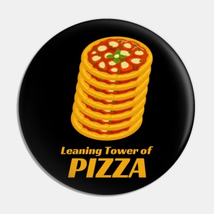 Leaning Tower of Pizza Pin