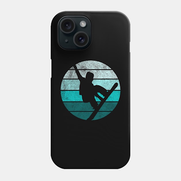 snowboard retro Phone Case by Mandala Project