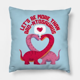 Brontosaurus valentines Pillow