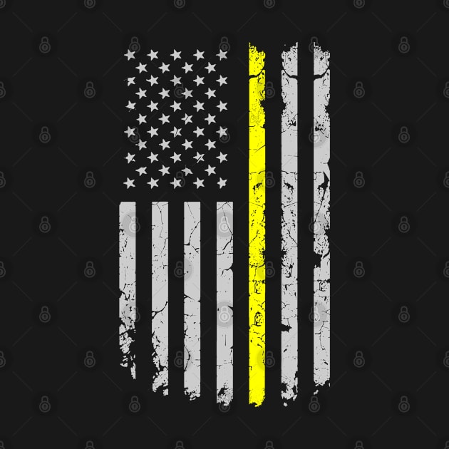 Thin Yellow Line Vertical Flag 911 Dispatcher Operator by merchlovers