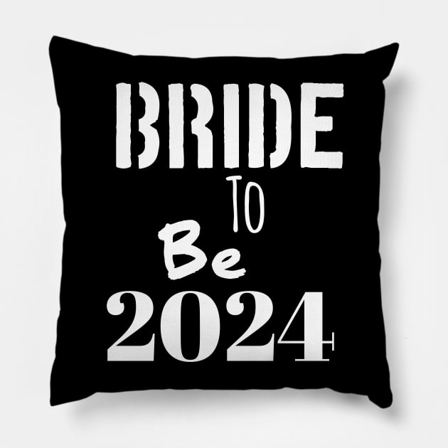 Bride to be 2024 Pillow by Spaceboyishere