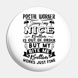 Funny Postal Worker - Postal Gift Pin