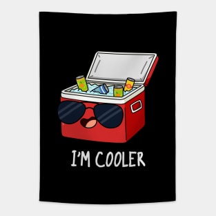 I'm Cooler Funny Box Pun Tapestry