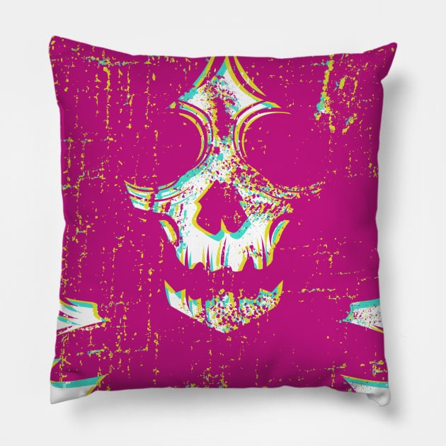 Ghost Face - Pink Pillow by RudeOne