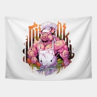 pig butcher Tapestry