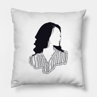 Black & white Elegant Art 8 Pillow