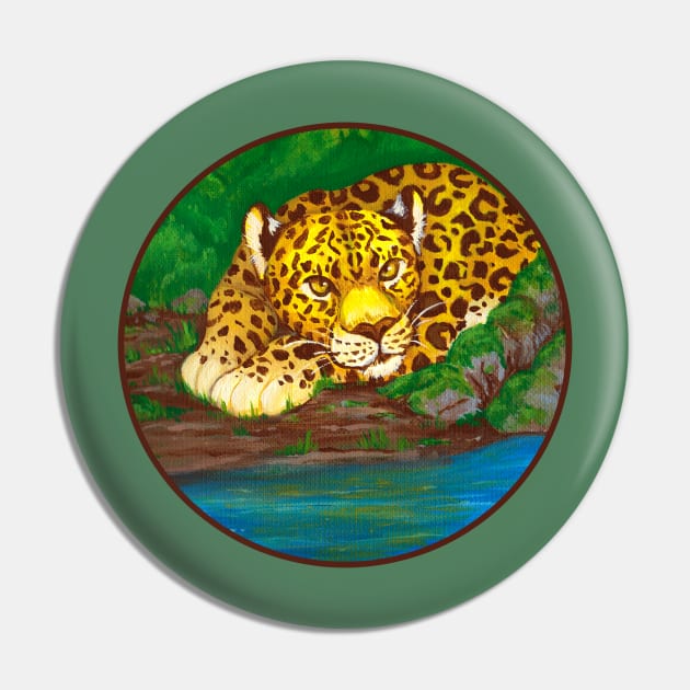 Lounging Leopards Pin by TaksArt