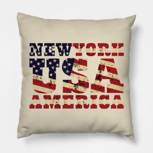 New York America Pillow