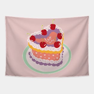 Leo Baby Heart Cake Design Tapestry