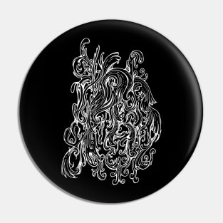 Abstract doodle art Pin