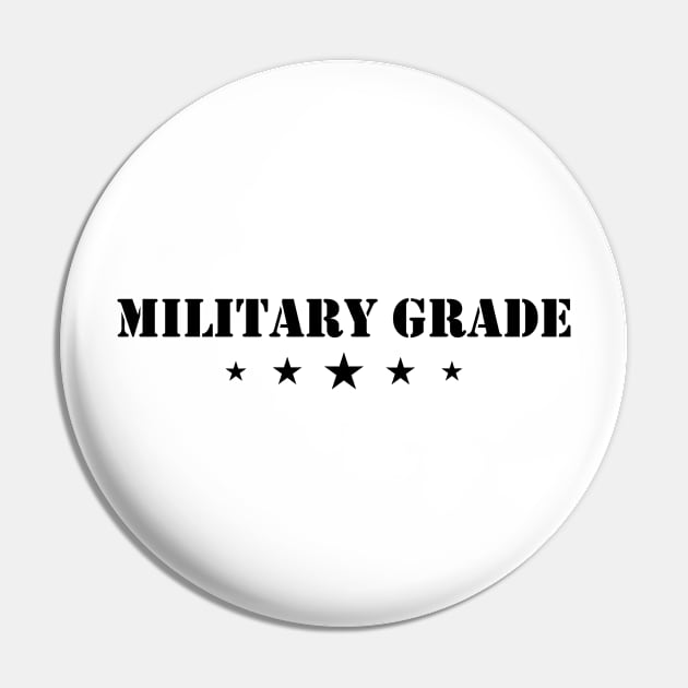 Military Grade Army Black Pin by felixbunny