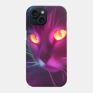 Neon Cat Phone Case
