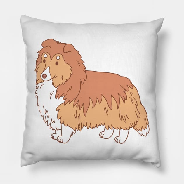 Sheltie Pillow by Csieben