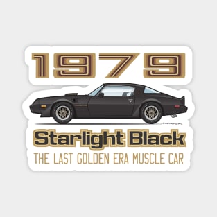 Factory Colors-Starlight Black w. Gold Graphics Magnet