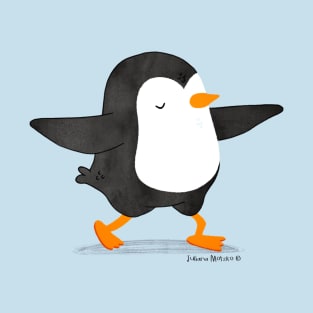 Penguin doing a yoga pose T-Shirt