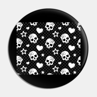 Cute Punk - Black and White Version Pin